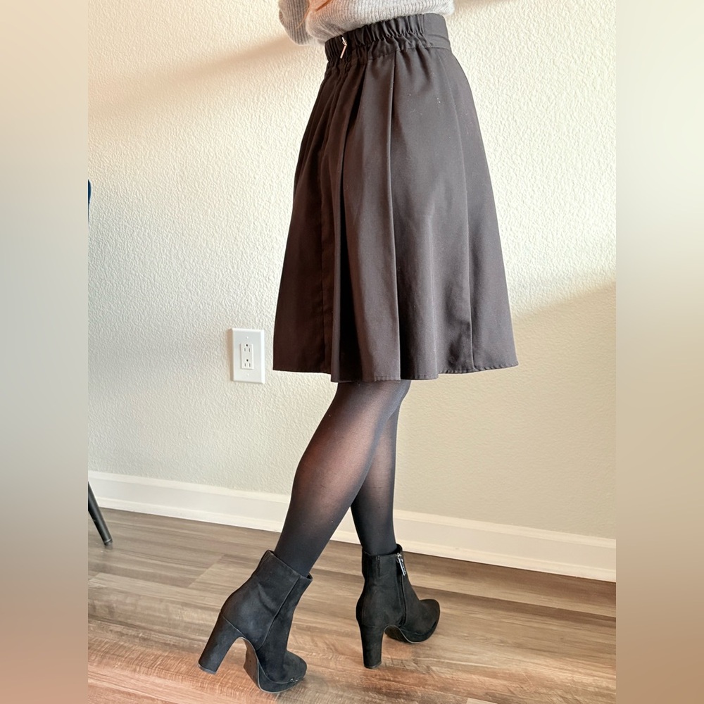 ELVENCE DEUX - Black Umbrella Skirt - Size 38